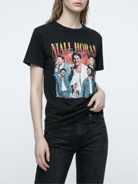 NIALL HORAN Black Graphic Short-Sleeve Unisex Concert Tour Tee